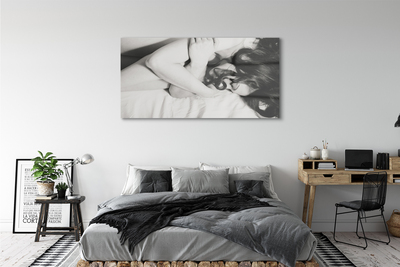 Pintura acrílica Mulher adormecida