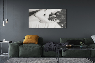 Pintura acrílica Mulher adormecida