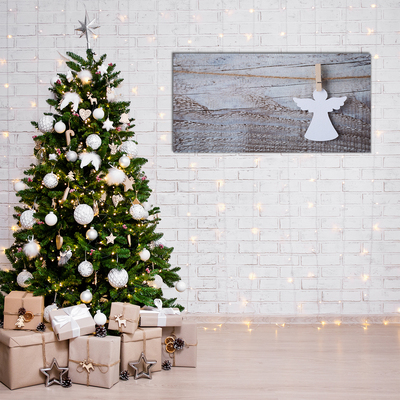 Quadro acrílico Anjo de Natal Inverno