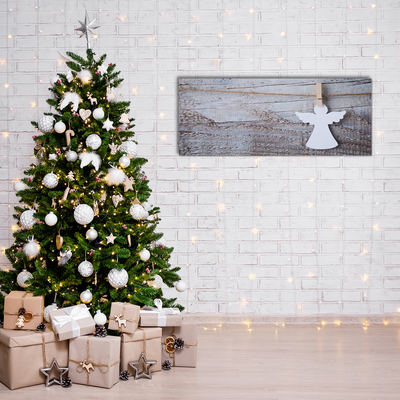 Quadro acrílico Anjo de Natal Inverno