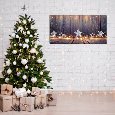 Quadro acrílico Decorações de Luzes de Natal