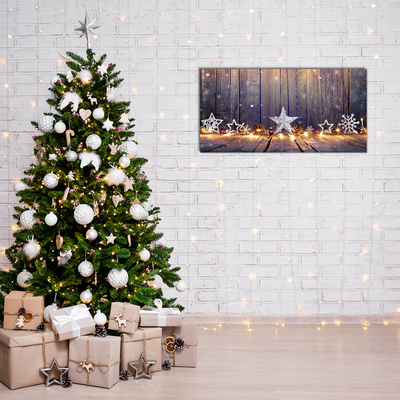 Quadro acrílico Decorações de Luzes de Natal