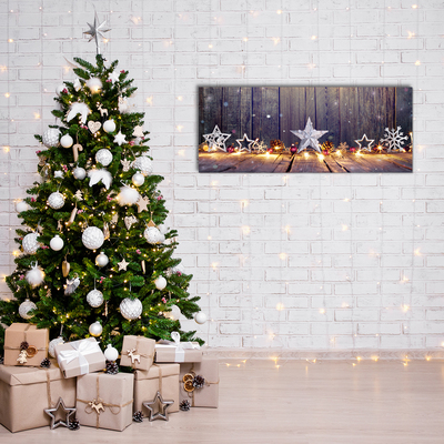 Quadro acrílico Decorações de Luzes de Natal