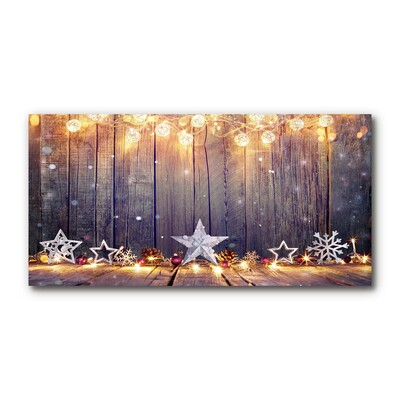 Quadro acrílico Decorações de Luzes de Natal