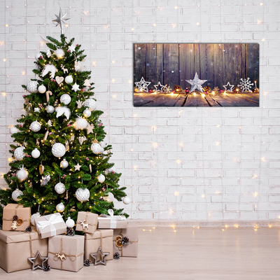 Quadro acrílico Decorações de Luzes de Natal
