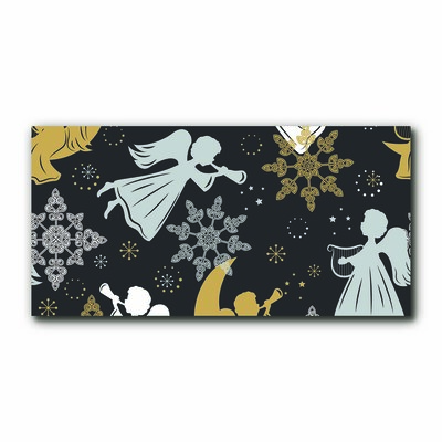 Quadro acrílico Flocos de neve anjos natal