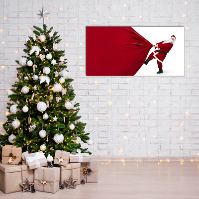 Quadro acrílico Presentes de Natal do Papai Noel