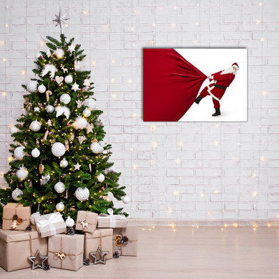Quadro acrílico Presentes de Natal do Papai Noel