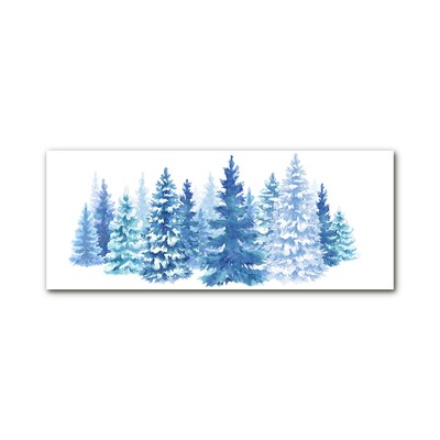 Quadro acrílico Árvores de Natal Neve Feriados Inverno