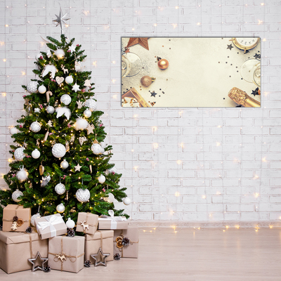 Quadro acrílico Enfeites de Natal