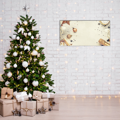 Quadro acrílico Enfeites de Natal