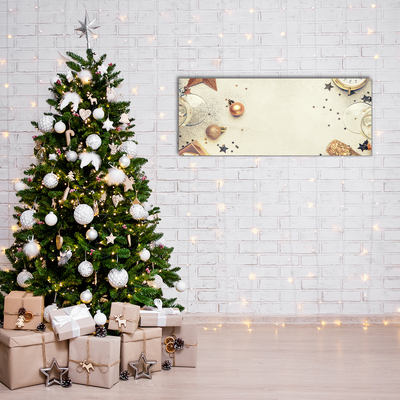 Quadro acrílico Enfeites de Natal