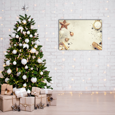 Quadro acrílico Enfeites de Natal
