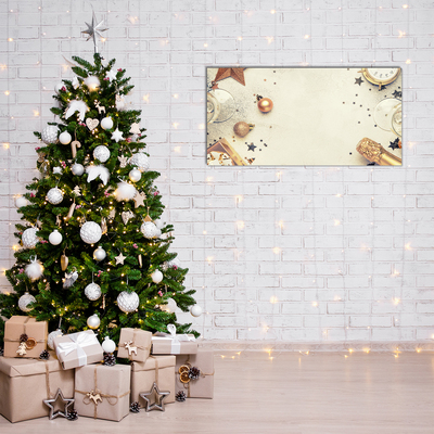 Quadro acrílico Enfeites de Natal