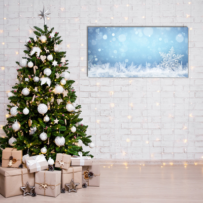 Quadro acrílico Flocos de neve Neve de inverno