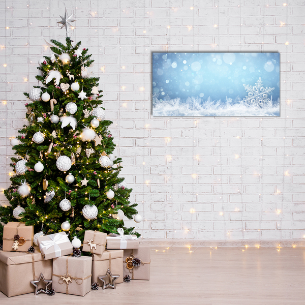 Quadro acrílico Flocos de neve Neve de inverno