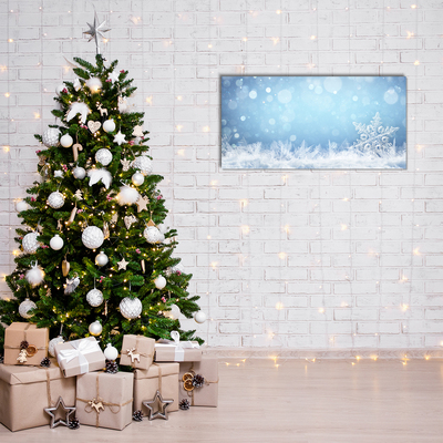 Quadro acrílico Flocos de neve Neve de inverno