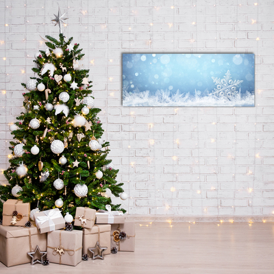 Quadro acrílico Flocos de neve Neve de inverno