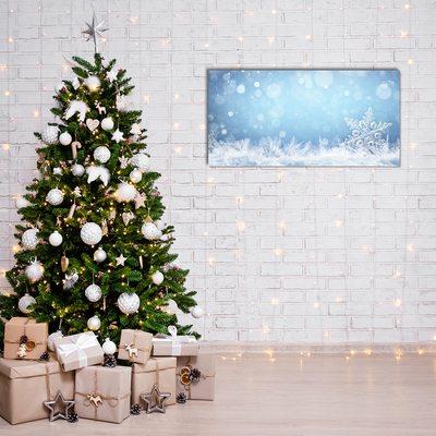 Quadro acrílico Flocos de neve Neve de inverno