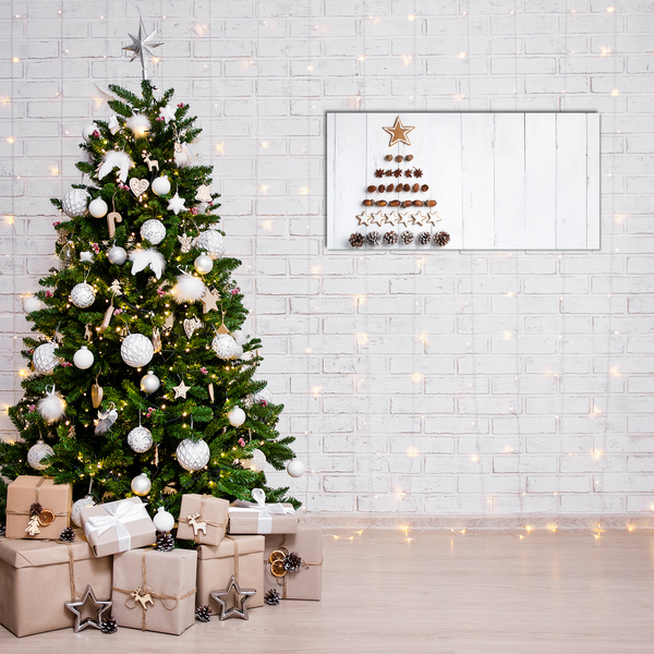Quadro acrílico Decorações de Natal de gengibre