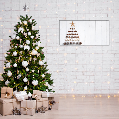 Quadro acrílico Decorações de Natal de gengibre