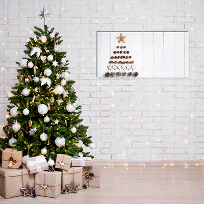 Quadro acrílico Decorações de Natal de gengibre