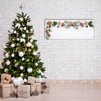 Quadro acrílico Biscoito de gengibre para as férias de Natal