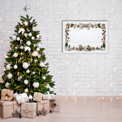 Quadro acrílico Biscoito de gengibre para as férias de Natal