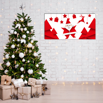 Quadro acrílico Presentes de Natal do Papai Noel