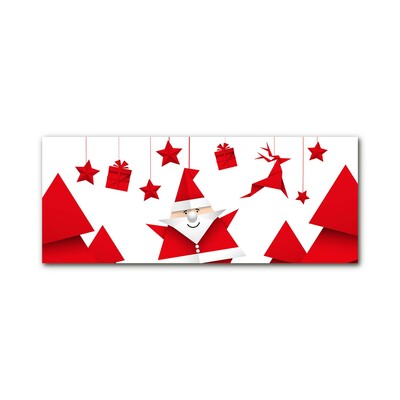 Quadro acrílico Presentes de Natal do Papai Noel