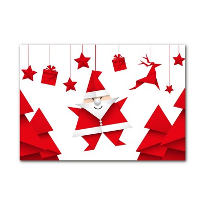 Quadro acrílico Presentes de Natal do Papai Noel