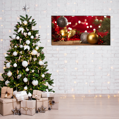Quadro acrílico Árvore de Natal, enfeites de Natal, decorações
