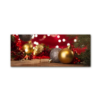 Quadro acrílico Árvore de Natal, enfeites de Natal, decorações