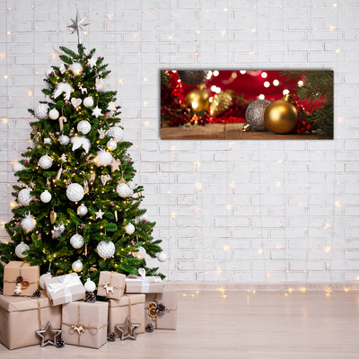 Quadro acrílico Árvore de Natal, enfeites de Natal, decorações