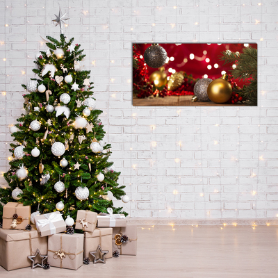 Quadro acrílico Árvore de Natal, enfeites de Natal, decorações