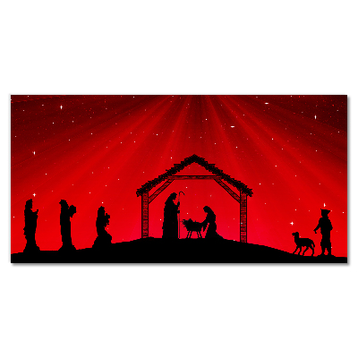 Quadro acrílico Férias de Natal com Estrelas