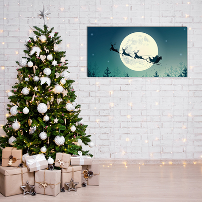 Quadro acrílico Trenó do Papai Noel de Natal