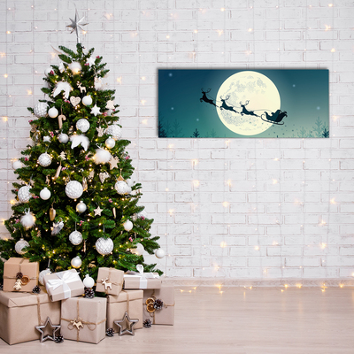 Quadro acrílico Trenó do Papai Noel de Natal