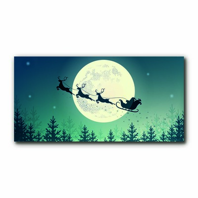 Quadro acrílico Trenó do Papai Noel de Natal