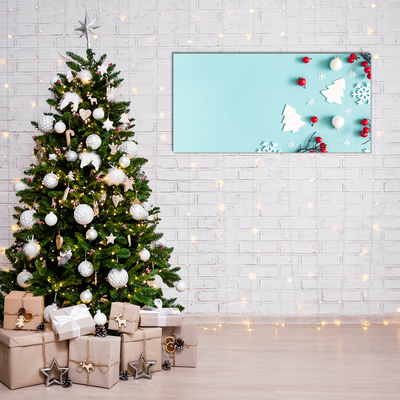 Quadro acrílico Decorações de floco de neve de Natal