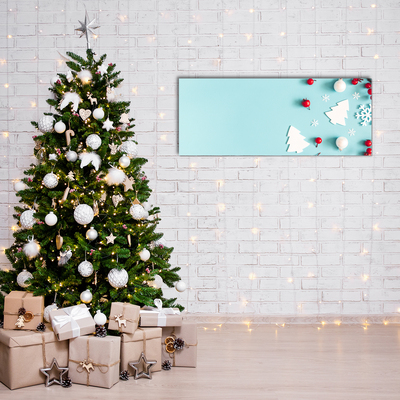Quadro acrílico Decorações de floco de neve de Natal
