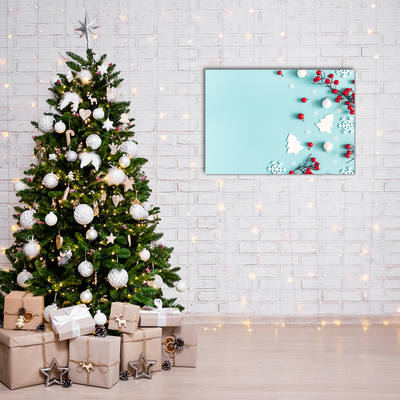 Quadro acrílico Decorações de floco de neve de Natal