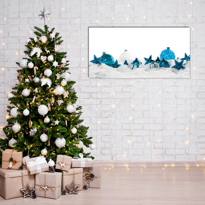 Quadro acrílico Enfeites Decorações de Natal Neve