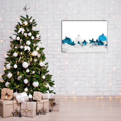 Quadro acrílico Enfeites Decorações de Natal Neve
