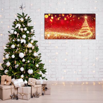 Quadro acrílico Árvore de Natal abstrata Inverno sagrado