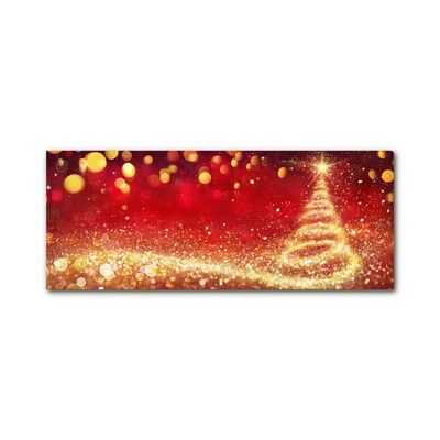 Quadro acrílico Árvore de Natal abstrata Inverno sagrado