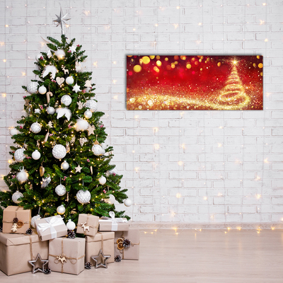 Quadro acrílico Árvore de Natal abstrata Inverno sagrado