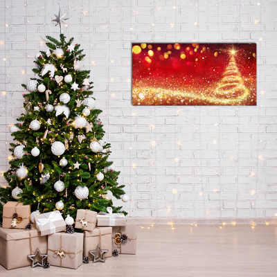 Quadro acrílico Árvore de Natal abstrata Inverno sagrado