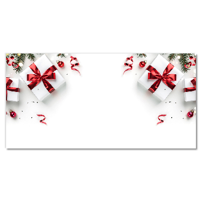 Quadro acrílico Presentes de Natal Decorações Galhos