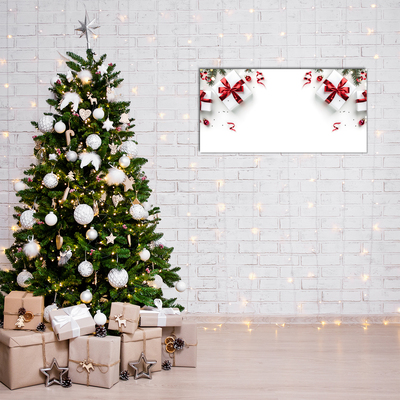 Quadro acrílico Presentes de Natal Decorações Galhos